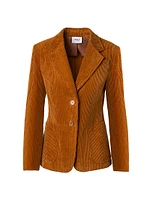 Cotton Corduroy Two-Button Jacket