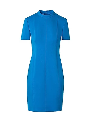 Mockneck Shift Dress