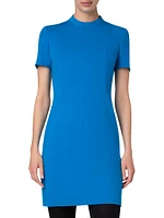 Mockneck Shift Dress