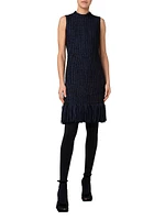 Fringe-Trimmed Tweed Sheath Dress