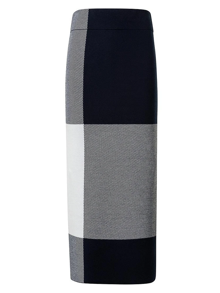 Merino Wool Knit Midi-Skirt