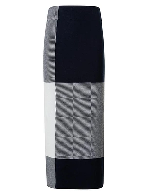 Merino Wool Knit Midi-Skirt