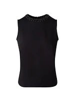 Crystal-Embellished Sleeveless Top