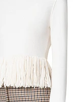 Fringed Wool-Cashmere Sweater