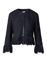 Chunky Tweed Fringe Jacket