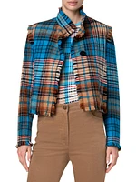 Tartan Check Tweed Wool Jacket