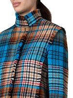 Tartan Check Tweed Wool Jacket