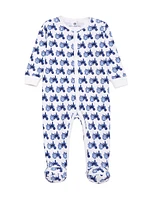 Baby Boy's Casey Tractor Print Footie