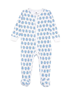 Baby Boy's Casey Bug Print Pajama Footie