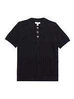 Little Boy's & Knit Polo Shirt