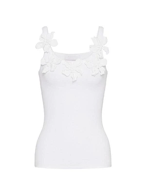 Embroidered Cotton Jersey Top