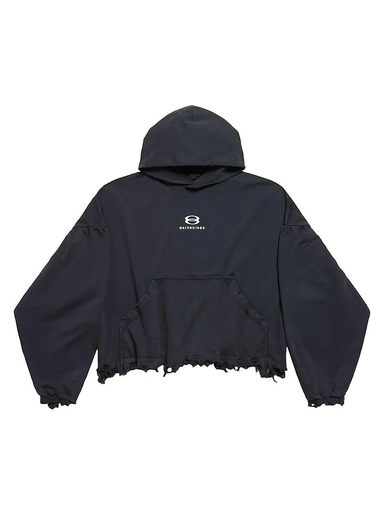 Unity Sports Icon Cropped Oversized Hoodie