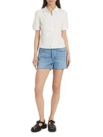 Dre Low-Rise Denim Shorts