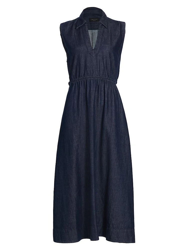 Ultra Featherweight Soraya Denim Midi-Dress