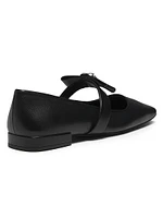 Gianni Leather Ballerina Flats