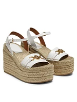 Medusa 70MM Leather Wedges