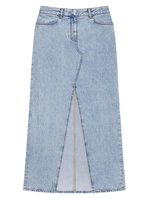 Skirt Denim with Slit