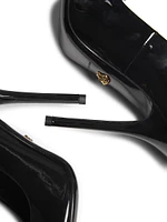 Gianni 110MM Ribbon Leather Pumps