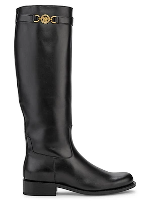 Medusa Leather Knee-High Boots