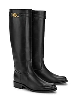 Medusa Leather Knee-High Boots