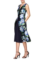 Giavanna Floral Mikado Midi-Dress