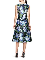 Giavanna Floral Mikado Midi-Dress