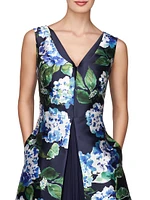 Giavanna Floral Mikado Midi-Dress