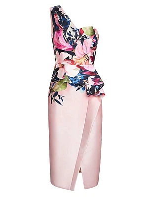 Dariana Lily Watercolor Cocktail Dress