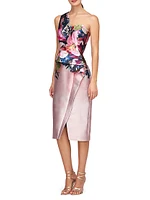 Dariana Lily Watercolor Cocktail Dress