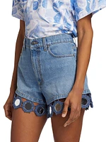 High Summer Mirror Denim Shorts