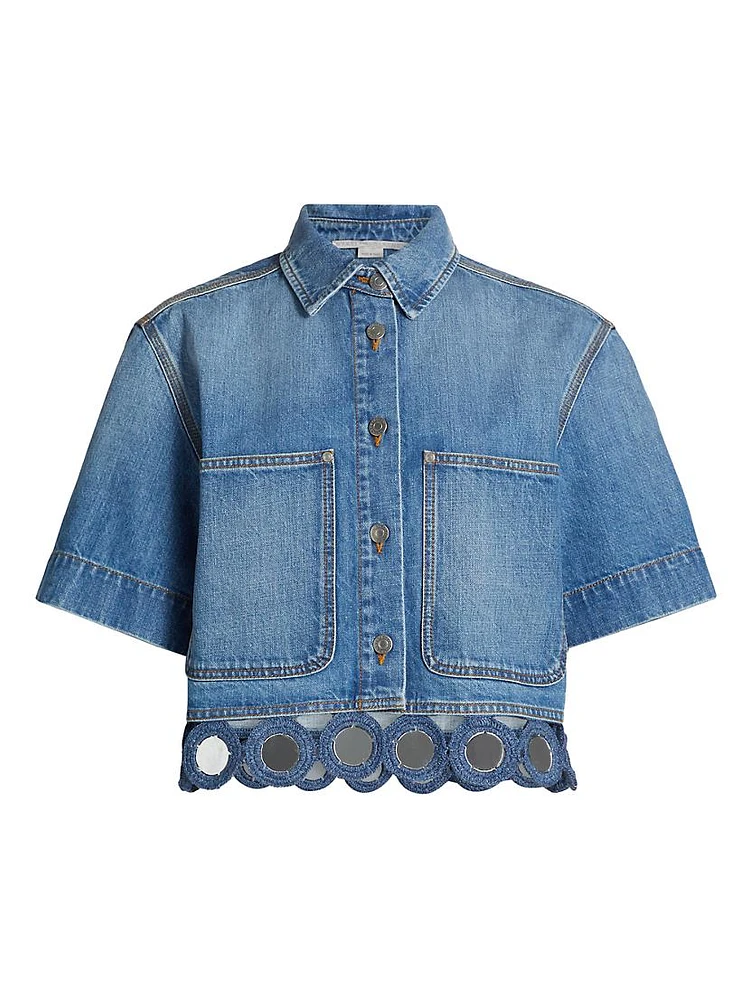 Mirror Crop Denim Jacket