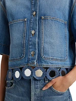 Mirror Crop Denim Jacket