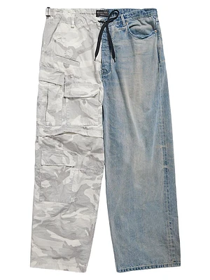 Grayscale Camo Hybrid Baggy Pants