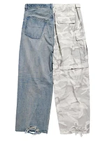 Grayscale Camo Hybrid Baggy Pants