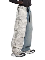 Grayscale Camo Hybrid Baggy Pants