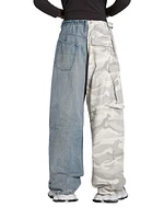 Grayscale Camo Hybrid Baggy Pants