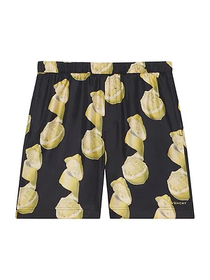 Bermuda Shorts Printed Silk