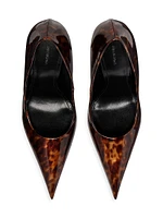 Knife 110MM Pumps Tortoise Shell Print