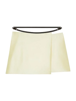 Voyou Wrap Skirt Silk Satin Duchesse