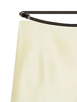 Voyou Wrap Skirt Silk Satin Duchesse