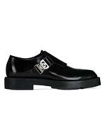Squared Derbies in Leather with 4G Buckle