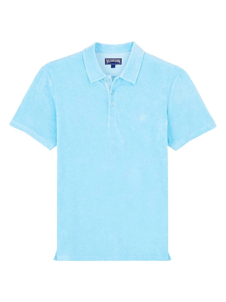 Cotton Terry Polo Shirt