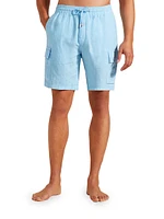 Linen Cargo Swim Trunks