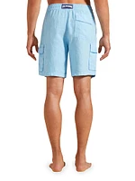 Linen Cargo Swim Trunks