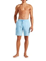 Linen Cargo Swim Trunks