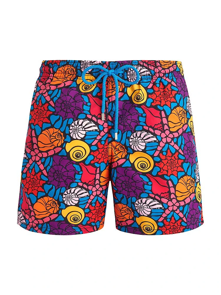 Noumea Sea Shell Graphic Swim Trunks