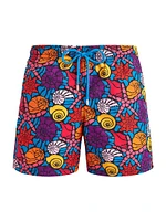 Noumea Sea Shell Graphic Swim Trunks