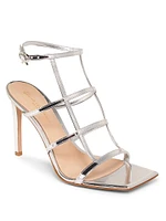 Strappy 95MM Metallic Leather Sandals