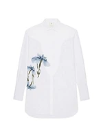 Printed Shirt in Poplin