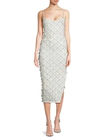 Calliope Teardrop Beaded Midi-Dress